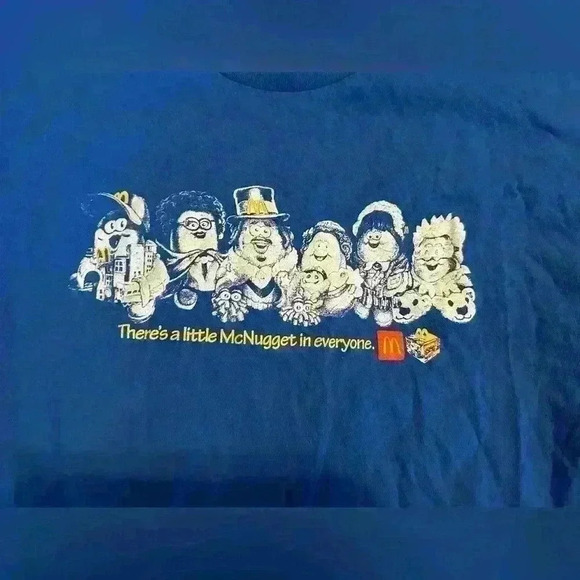 MCDONALDS KERWIN FROST THE MCNUGGET BUDDIES CREW T  SHIRT limited edition - Picture 2 of 6